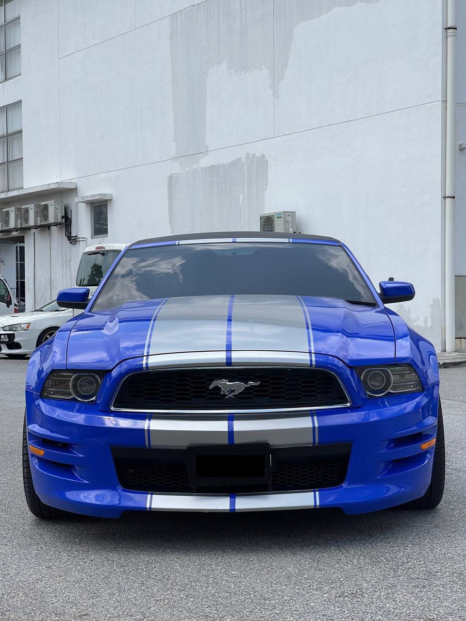 Mustang 3.7 convertible blue rental KL wedding